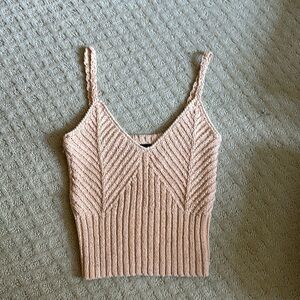 Cropped sweater tank